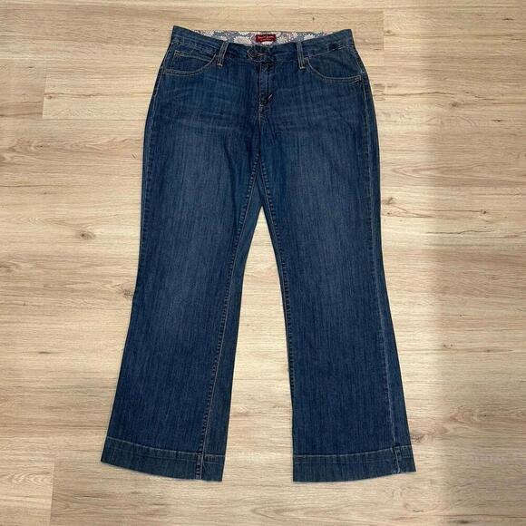 Vintage Levi’s Jeans‎ Womens 12 Med Spandex Stretch Relaxed Boot Cut 90s Crafted - Picture 1 of 15